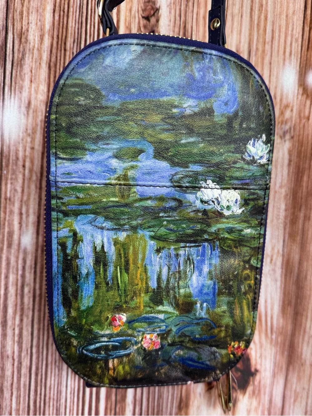 Monarque Monet Water Lilies Crossbody